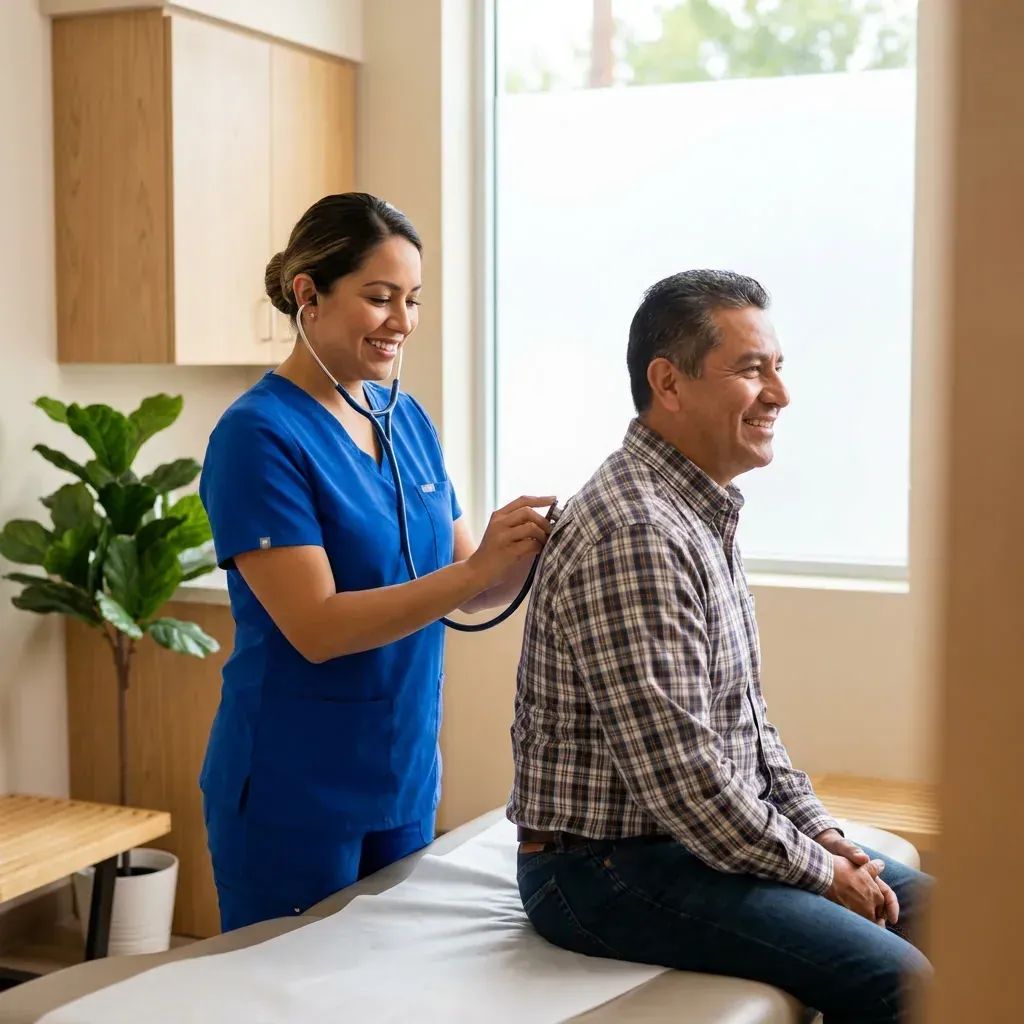 Examen Físico DOT - Licencia CDL - Servicio médico Clínica Hispana Nueva Salud Little York Houston TX