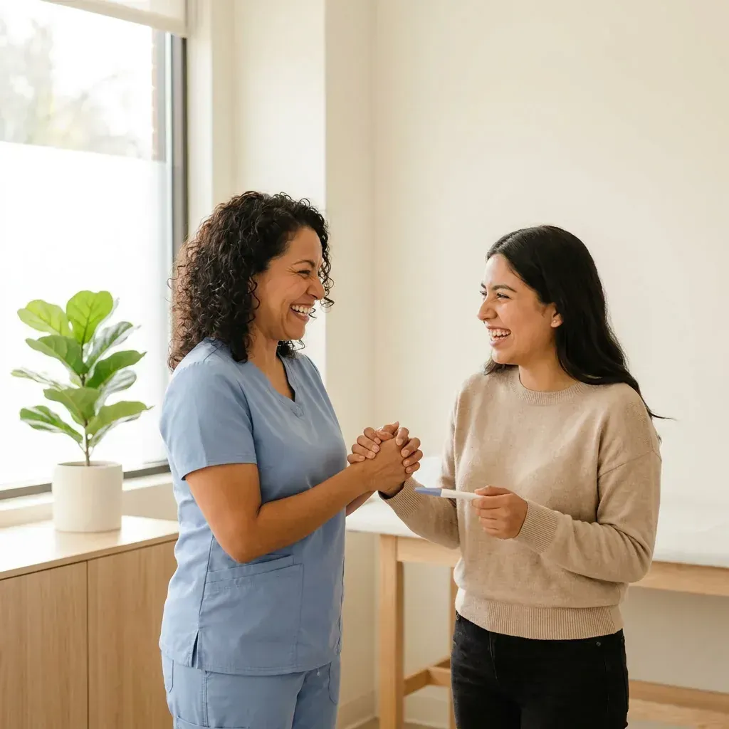 Examen y Diagnóstico de Embarazo - Servicio médico Clínica Hispana Nueva Salud Little York Houston TX